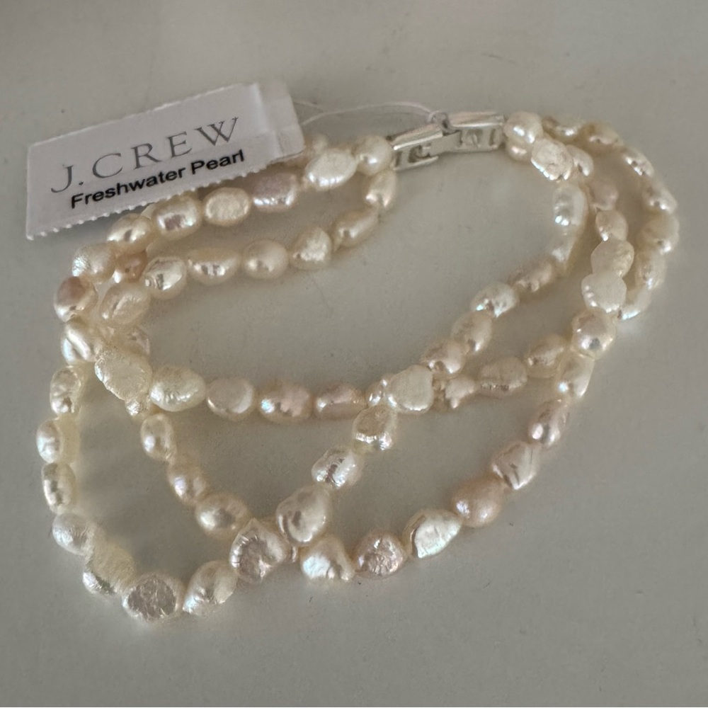 J. Crew Freshwater Pearl Layered Bracelet